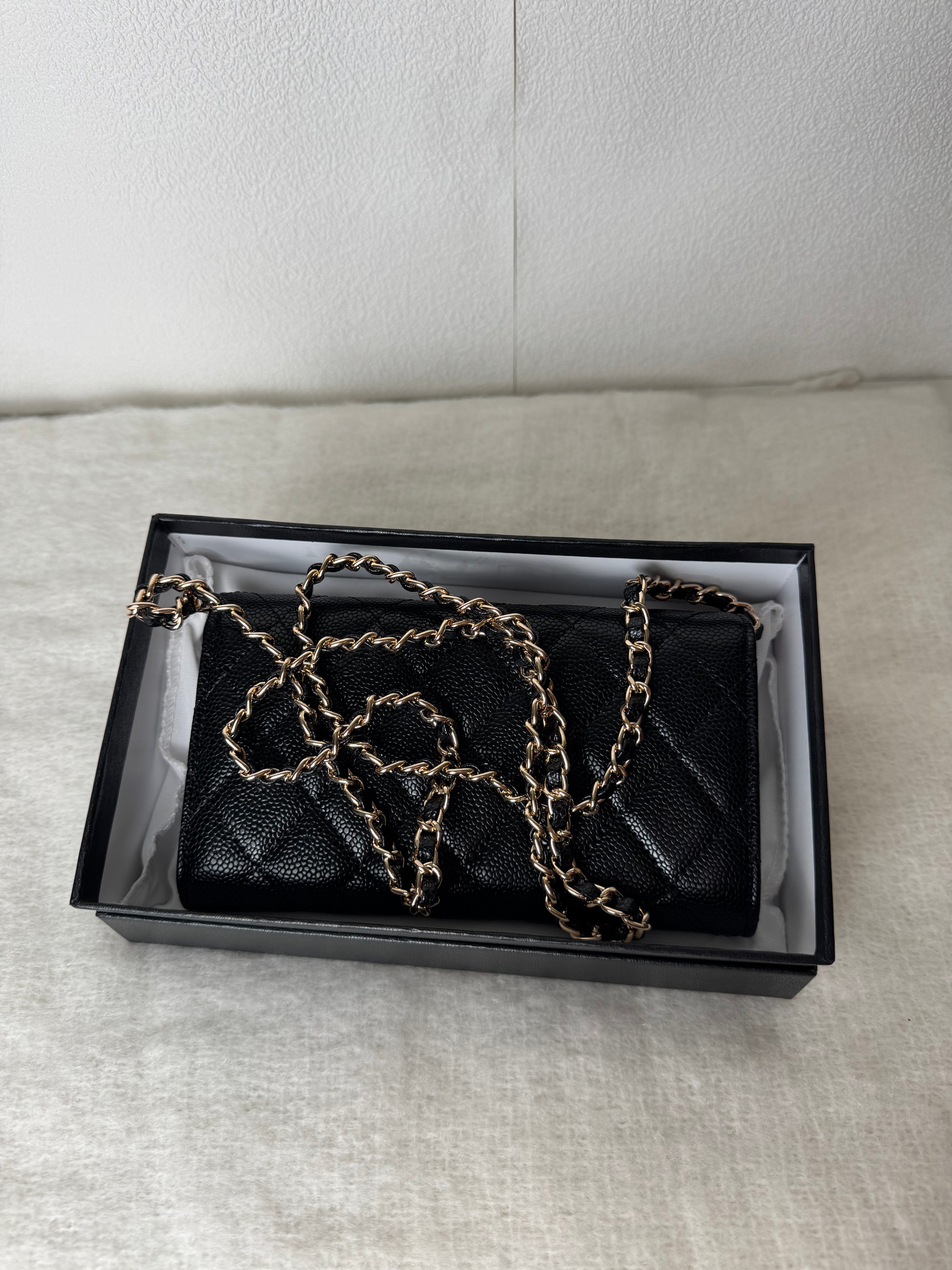 Chanel Wallet [noir/granulé/doré]