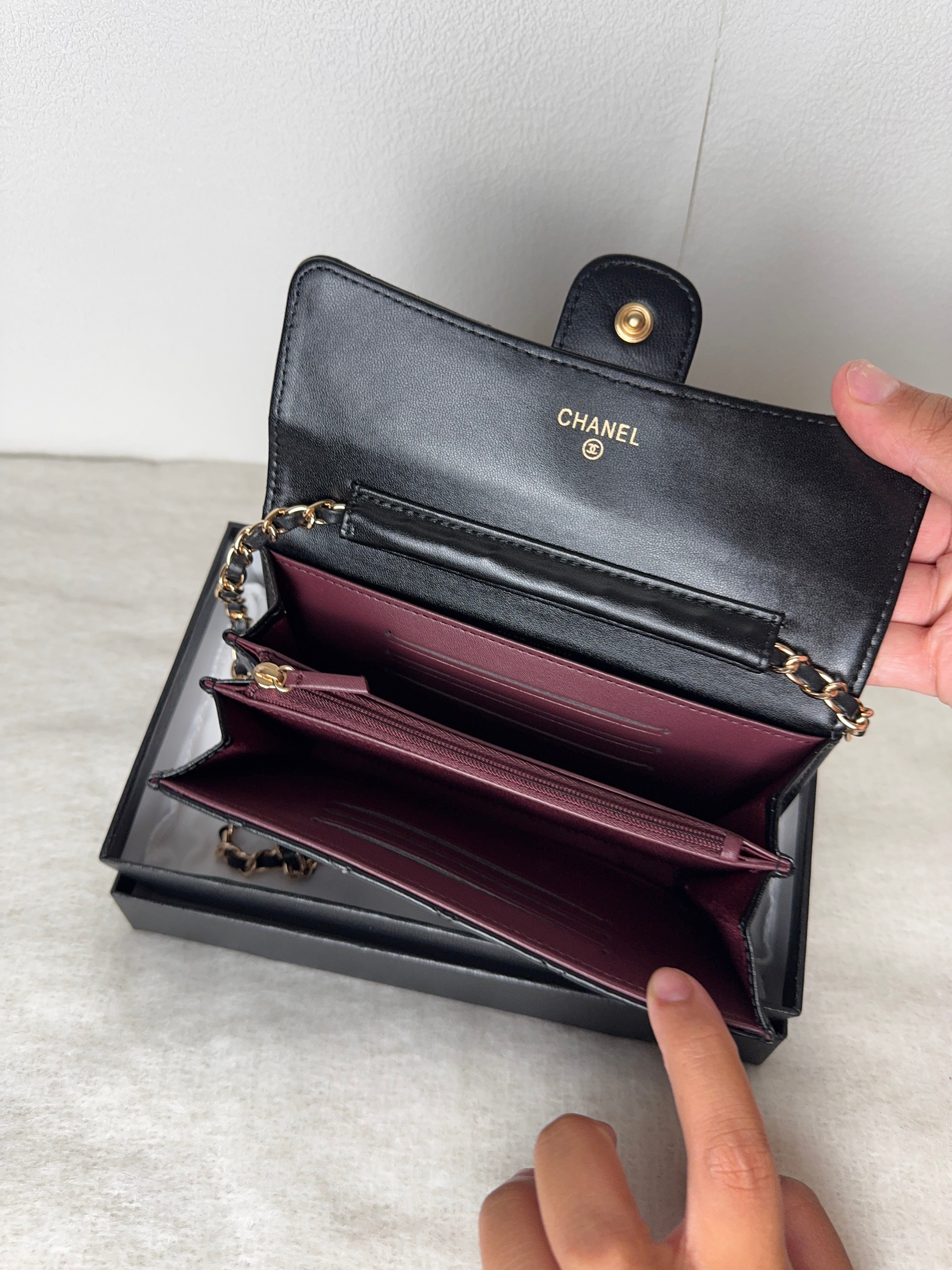 Chanel Wallet [noir/lisse/doré]
