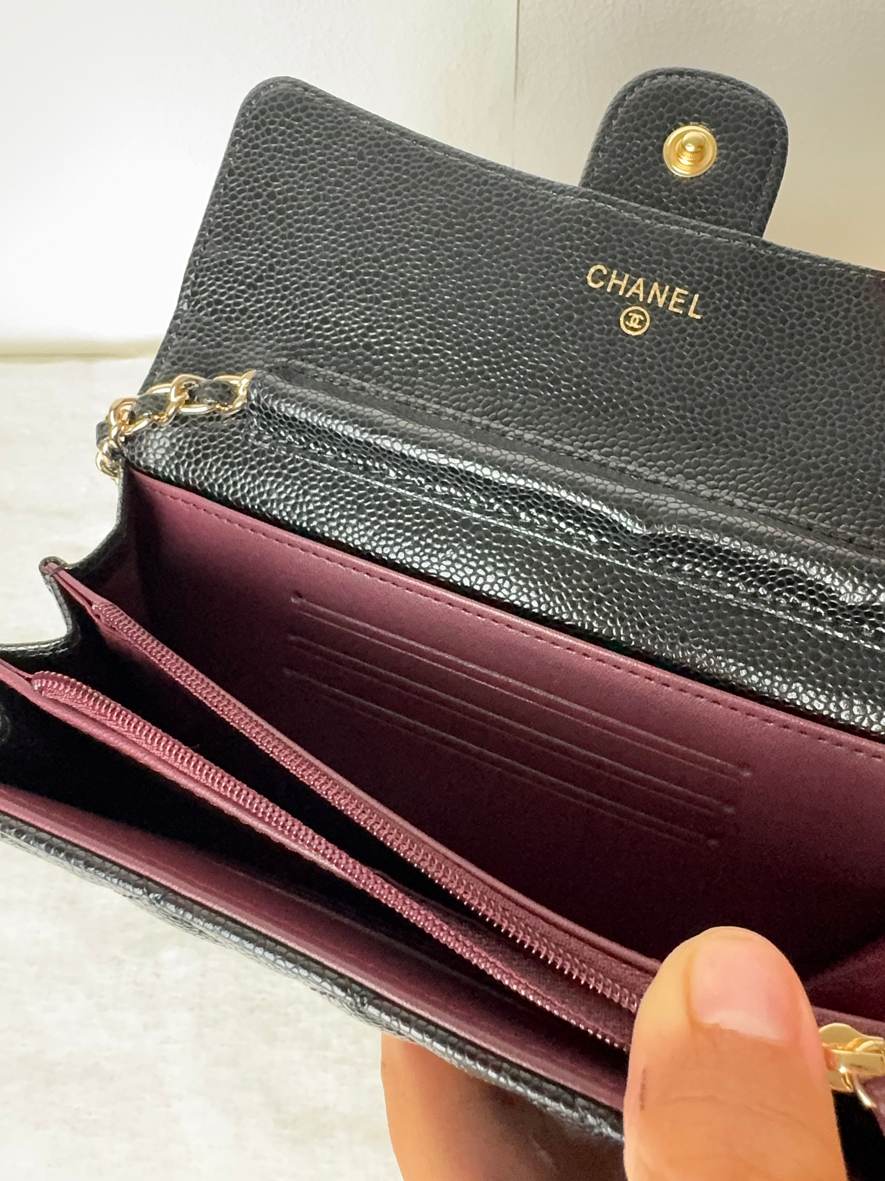 Chanel Wallet [noir/granulé/doré]