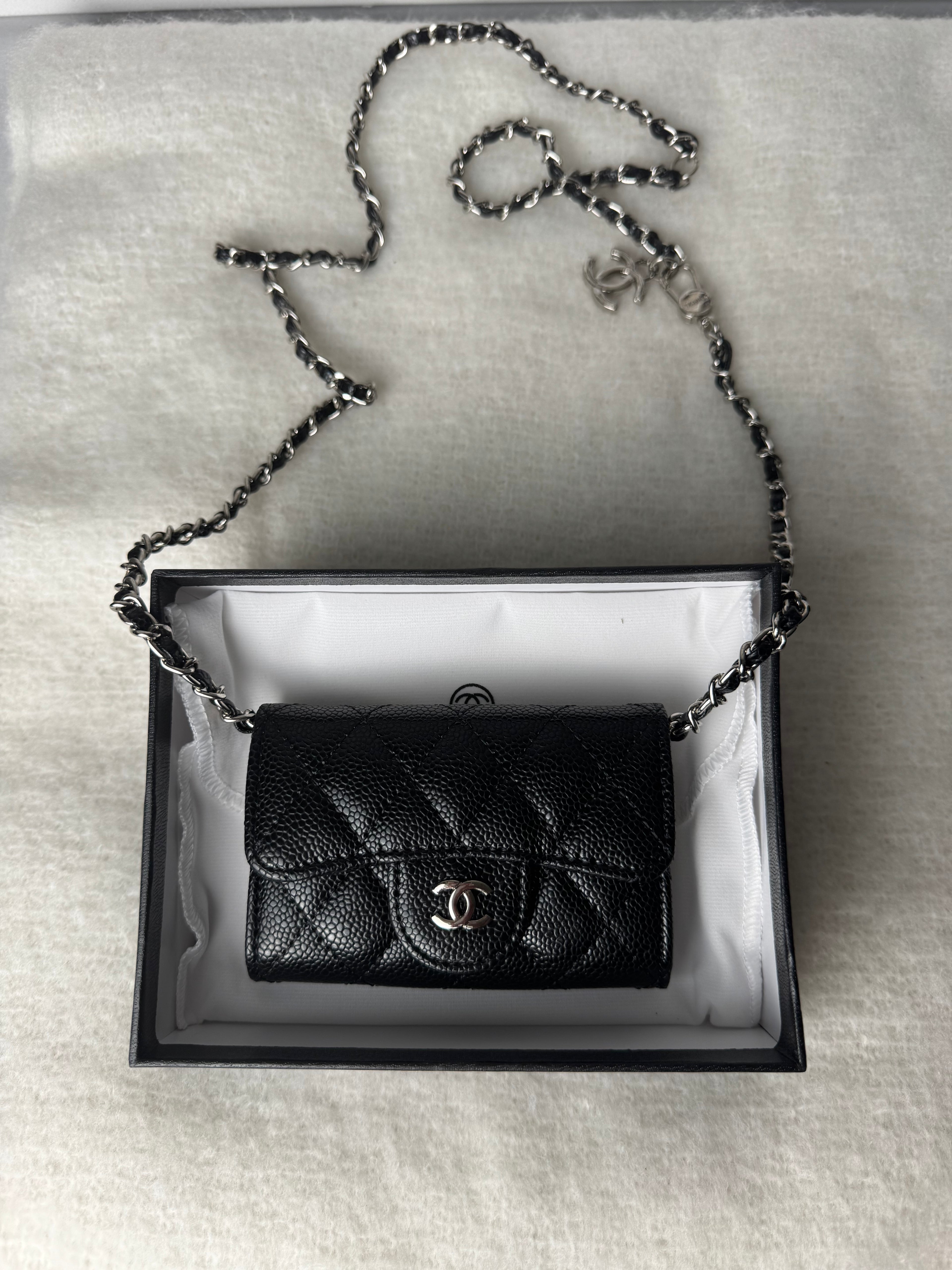 Mini cc [noir] granulé/argent