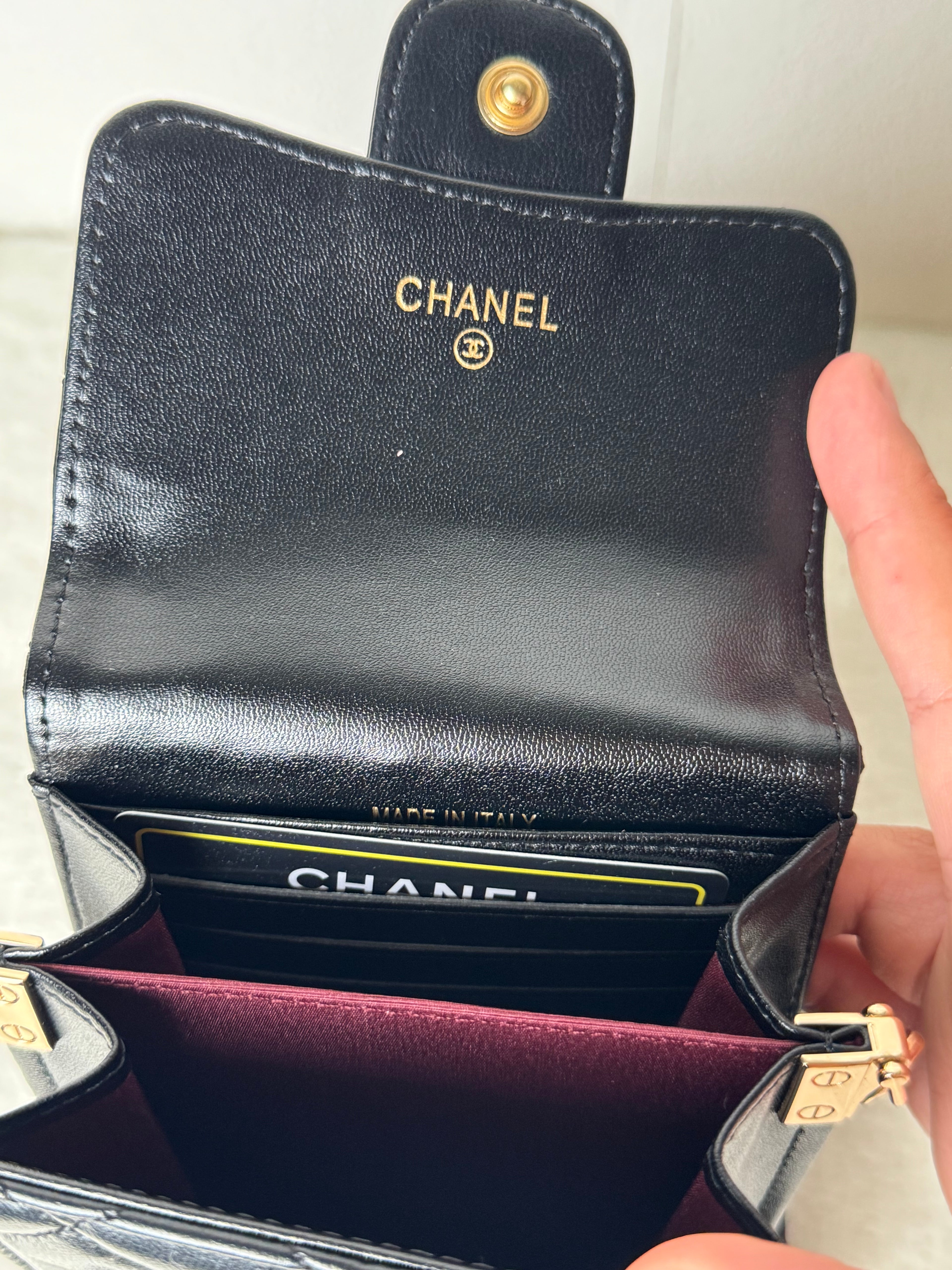 Sac iPhone Chanel [noir / doré]