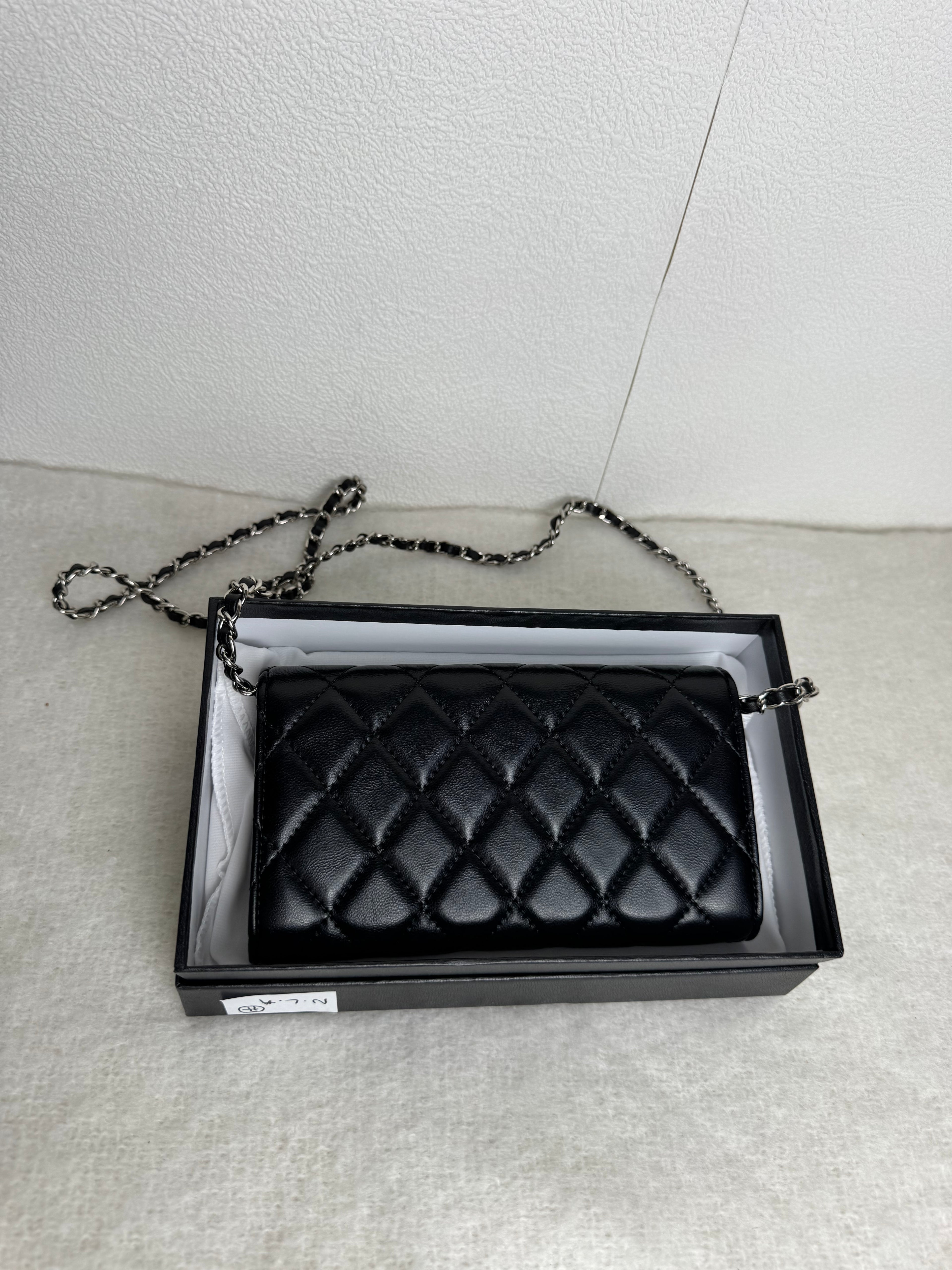 Chanel Wallet [noir/lisse/argent]