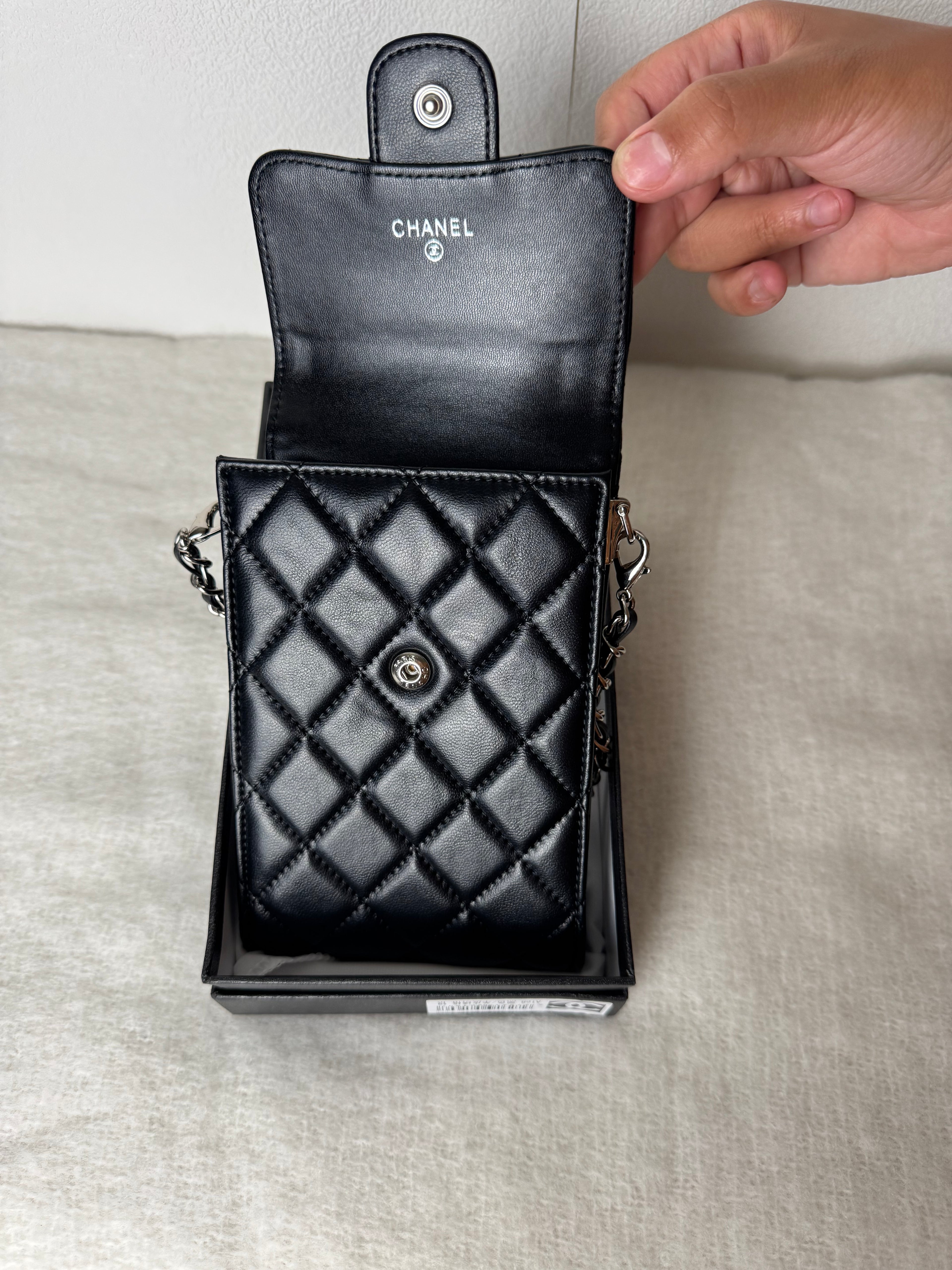 Sac iPhone Chanel [noir / argent]