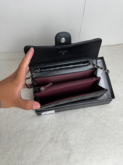 Chanel Wallet [noir/lisse/argent]