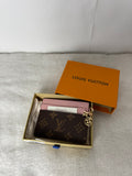 Porte carte LV [bande rose]