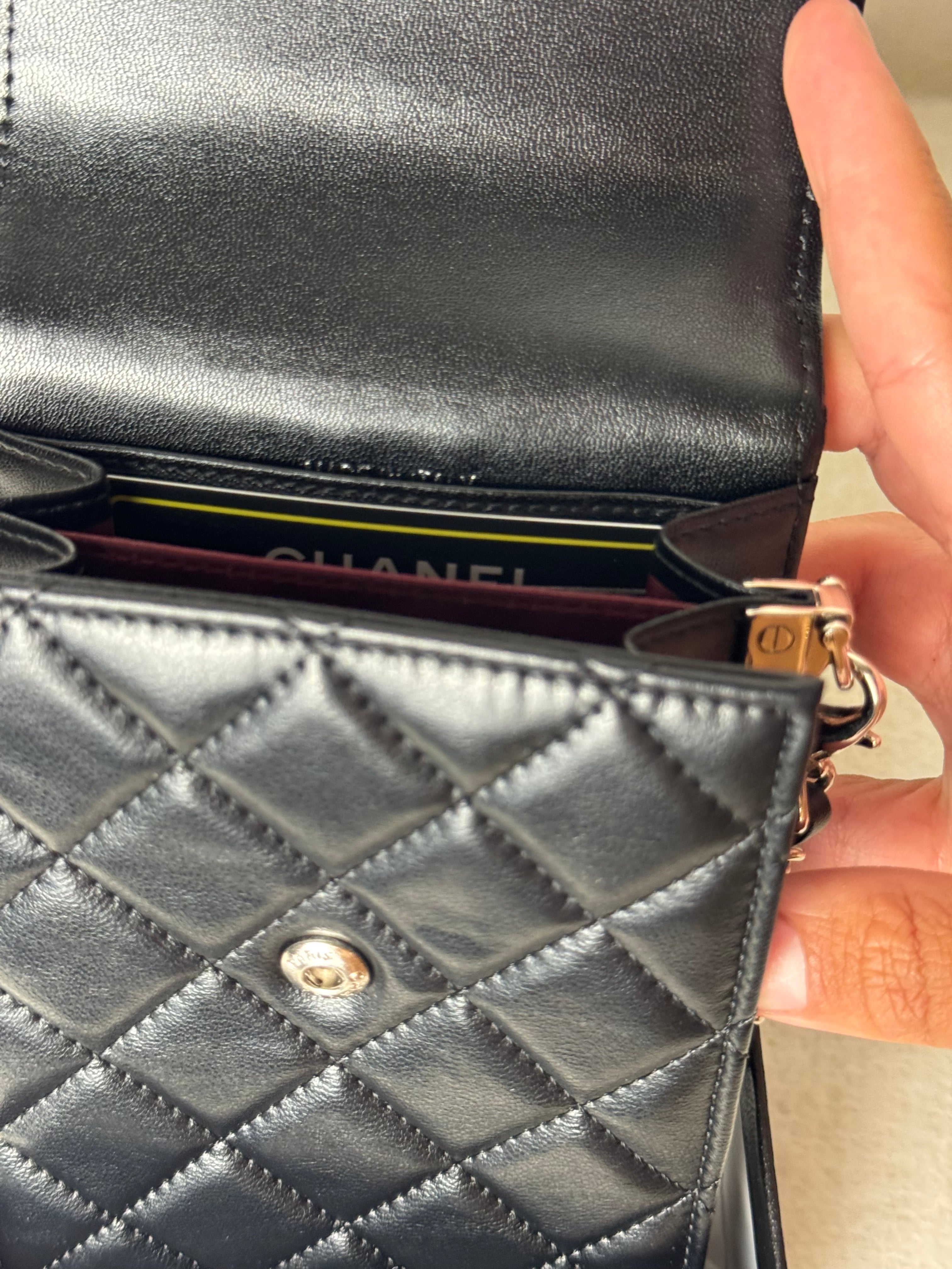 Sac iPhone Chanel [noir / argent]