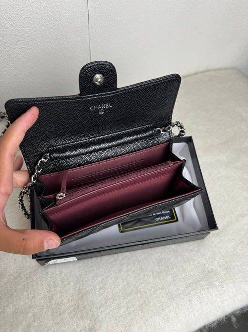 Chanel Wallet [noir/granulé/argent]