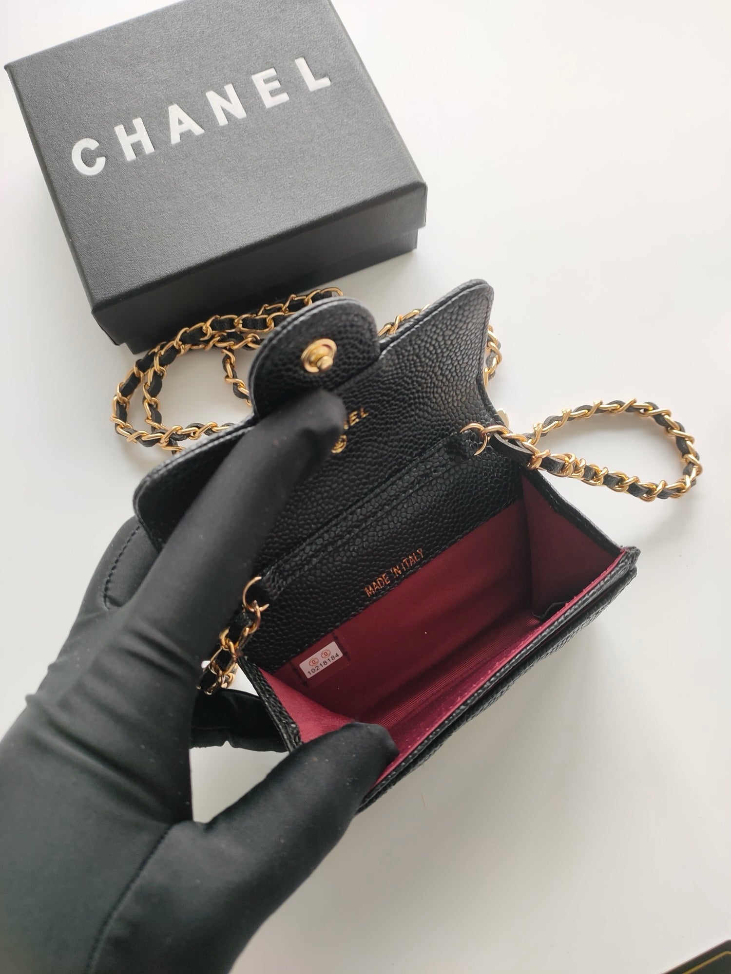 Mini cc [noir] granulé/doré