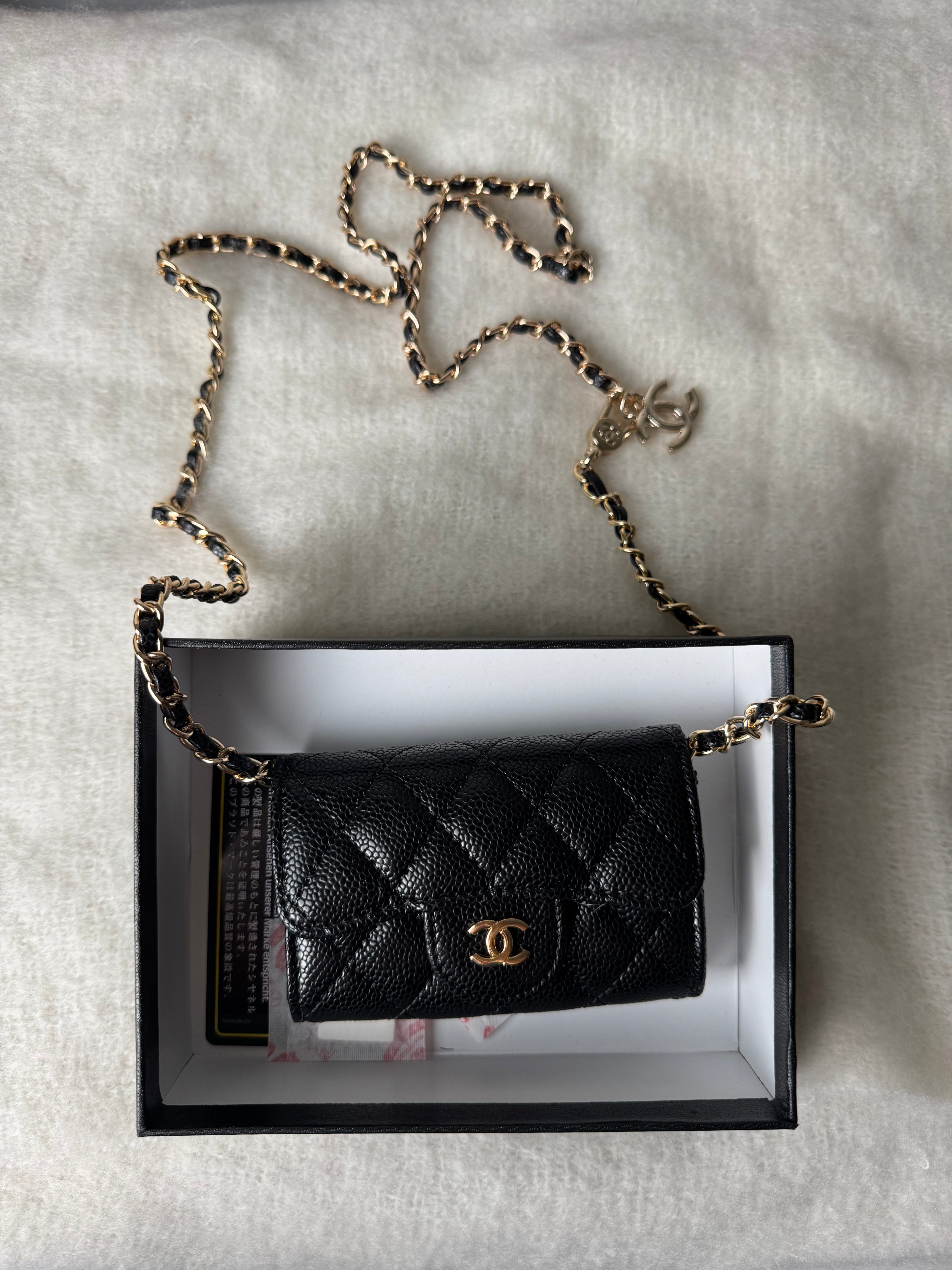 Mini cc [noir] granulé/doré